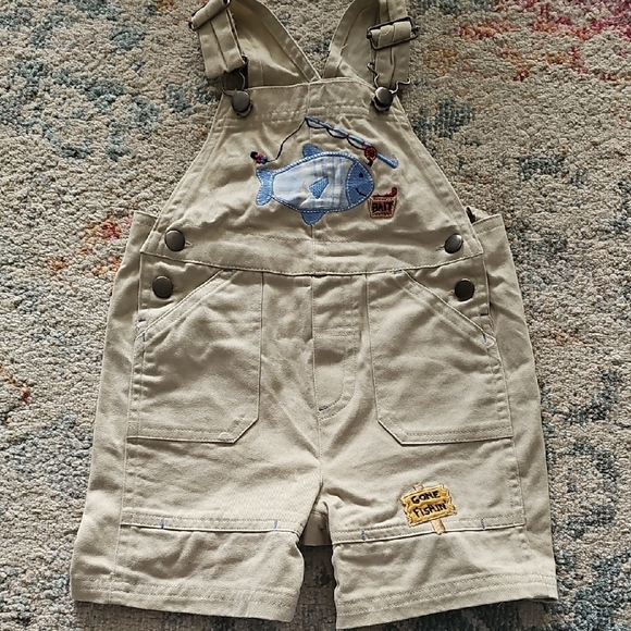 Vintage Overalls with Fish Embroidery - Picture 1 of 1